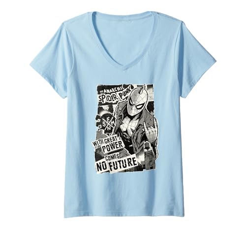 T-shirt Spider-Punk Marvel le cadeau col V parfait pour fan de comics