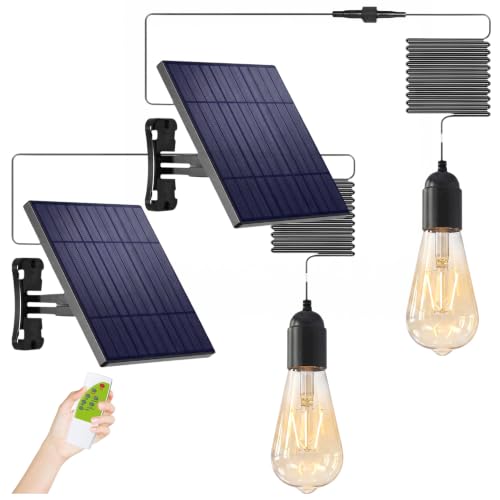 Solar Pendant Light with 16 ft cord (Dusk to Dawn)