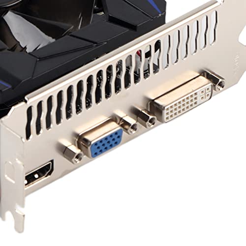 Image of Yunseity GTX1050Ti Graphic Card, 4GB DDR5 128bit Gaming Graphics Card with Cooling Fan, 700MHz 3D API DirectX 12, PCI Express 2.0 Independent Desktop Video Card