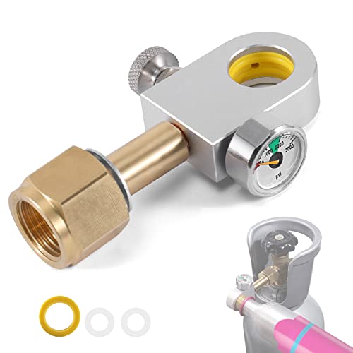 ASOFTY CO2-adapter, hogedrukslang 1,5 m met manometer, compatibel met Duo, Crystal 3.0, Gaia, Art en Terra, ondersteunt een grote CO2-gasfles met terugslagbarrière ASOFTY CO2-adapter, hogedrukslang 1,5 m met manometer, compatibel met Duo, Crystal 3.0, Gaia, Art en Terra, ondersteunt een grote CO2-gasfles met terugslagbarrière