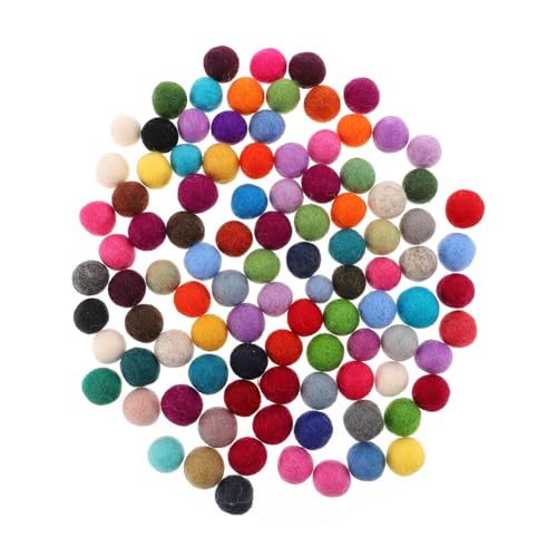 Boules de Laine Feutrée pour Créer des Barrettes et Pendentifs DIY