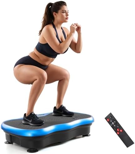 Bild 8 - Vibration Plate Exercise Machine，Vibration Plate Fitness Platform Exercise Machine 10 Modes Full Body Workout Vibrating Fitness Platform Weight Loss Women Men Shaping Wellness Home Gym Equipment