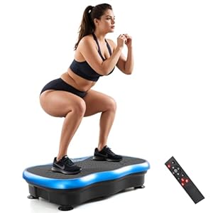 Vibration Plate Exercise Machine，Vibration Plate Fitness Platform Exercise Machine 10 Modes Full Body Workout Vibrating Fitness Platform Weight Loss Women Men Shaping Wellness Home Gym Equipment