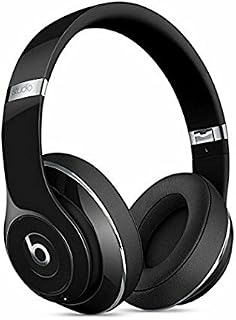 Beats Studio2 Wireless Over-Ear Headphones Gloss Black Noise Reduction (Renewed)
