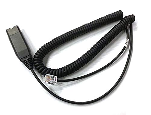 HIS-02 Cable with QD Adapter and RJ9 Jack is IPD Headset to Compatible Avaya IP1608,1616, 9608G, 9611G,9610, 9620, 9620L, 9620C, 9630, 9630G, 9640, 9640G, 9650, 9670 Phones