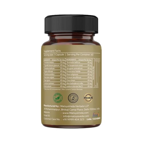 Image of Matsya Veda Digestion Pro Ayurvedic Digestive Wellness Supplement | Healthy Digestion & Gut Balance | 180 Capsules | Pack of 3