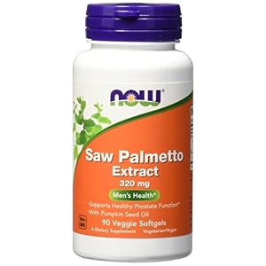 NOW Foods Saw Palmetto Extract with Pumpkin Seed Oil, 320mg - 90 veggie softgels