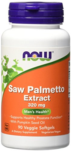 NOW Foods Saw Palmetto Extract with Pumpkin Seed Oil, 320mg - 90 veggie softgels