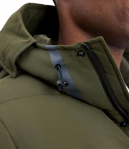 Image of Michael Kors Men's Heavyweight Mens Puffer Jacket With Hood, Water Resistant
