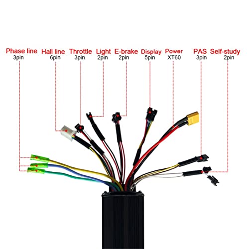 Alomejor Kit de conversão de bicicleta elétrica 24V 36V 48V 30A painel controlador S900 para motores