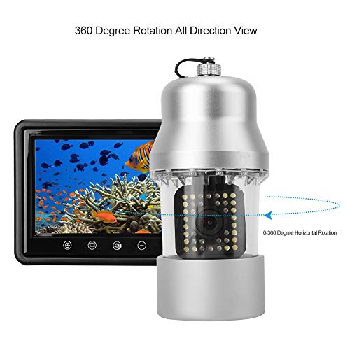 Zopsc Portable 9Inch Underwater Fish Finder Video Camera Ip68 Waterproof 360 Degree Rotating Fishing Camera With 50M Cable For Ocean Fishing, Ice Fishing, Well Inspection Etc. (Us) #TOP4