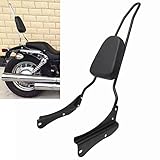 Motaux Passenger Sissy Bar with Comfortable Pad Backrest for Honda Shadow Spirit 750 VT750DC 2001-2008, Black