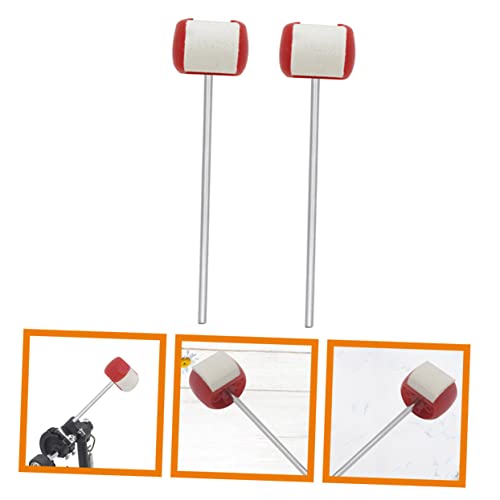 2 piezas mazo de fieltro para pedal bombo batería miniatura 4