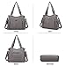 Handbag Hobo Women Shoulder Bag/Handbag Roomy Multiple Pockets Fashion PU Tote, Grey
