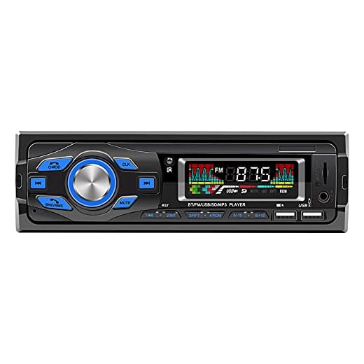 Dibiao Bilstereo med mikrofon för handsfree samtal bil FM-radio U- disk/AUX-ingång MP3-spelare mottagare med rattfjärrkontroll