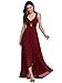 Produktbild Ever-Pretty Damen V-Ausschnitt Chiffon Lange Abendkleider Größe 36 Burgundy
