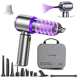 IYOFINE Vacuum/Air Duster 80,000RPM Super Power Mini Car Vacuum Cleaner 4-in-1...