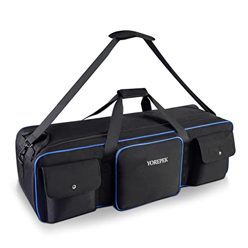 YOREPEK Tripod Carrying Case Bag, Light Stand Bag with 2 Protective Padding, 30.5" Large Photo Studio Equipment Case fit Tripods, Monopods, Speaker Stands, Boom Stands, Camcorder, Mic Stands, Travel by YOREPEK - Used condition - US$31.24
