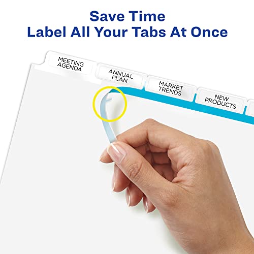 Avery 11492 intercalaire blanc format Letter pour indexation rapide - 5