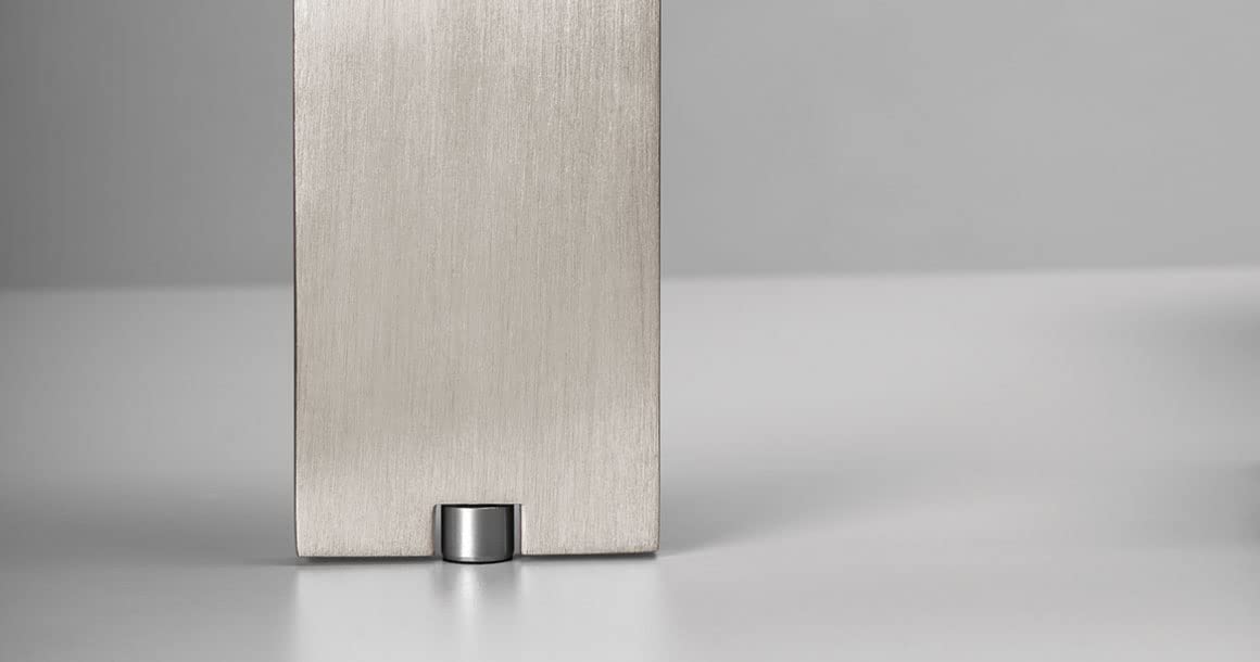 Gedotec Cómoda Base Mueble Regulable en Altura Base Mueble de Acero Inoxidable Vintage Angular - Fonda | Altura 200 mm | Capacidad de Carga 100 kg | 4 Piezas - Base de diseño Aluminio para sofá - so