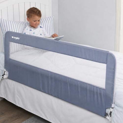 Regalo Safety 54” Extra Long Hideaway Bed Rail Guard for