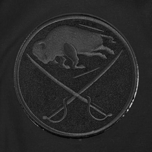Pro Standard Mens NHL Buffalo Sabres Classic Triple Black Full Zip Hoodie Triple Black Xl by Pro Standard - Used condition - Image 5