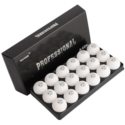 TENGAOSI PRO Seamless Spin Ping Pong Balls Table Tennis Balls | High-Performance A40+Training Balls | White | Ultimate Durability for Indoor/Outdoor (18-Ping Pong Ball)