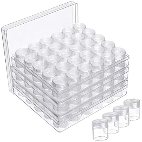 Kurtzy 3 Pack Clear Plastic Bead Organiser Box Cover