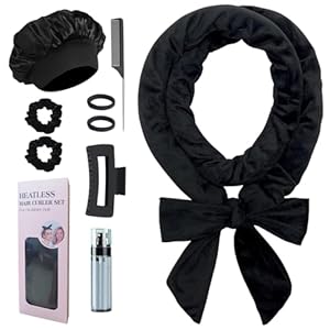 Ancwzoz Heatless Lockenwickler Set USan001black für Damen