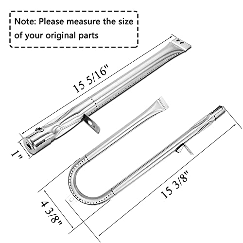 Criditpid Grill Replacement Parts for Brinkman 810-3660-S, 810-3661-F Models. Grill Heat Plate Shields, Pipe Burner Tubes and Crossover Tubes for Brinkman 810-3660-S. by Criditpid - Used condition - Image 4