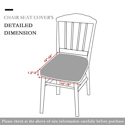 Colorbird Buffalo Plaid Stretch Spandex Chair Seat Covers With Elastic Ties With Dining Chair Covers Removable Universal Elastic Chair Protector Covers For Kitchen Dining Room Restaurant (Set Of 4) #TOP3