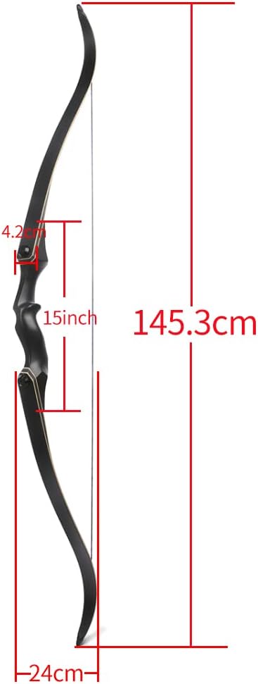 ZSHJGJR 58/60 Inch Archery Takedown Recurve Bow and Arrow Set for Adults/Youth 25-65Lbs American Hunting Bow Metal Riser Right Handed for Hunting Targeting Shooting