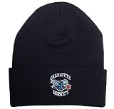 Mitchell & Ness Logo Cuff Knit KTCFFH21HW017-CHOBLCK Charlotte Hornets Schwarz, Size:OneSize
