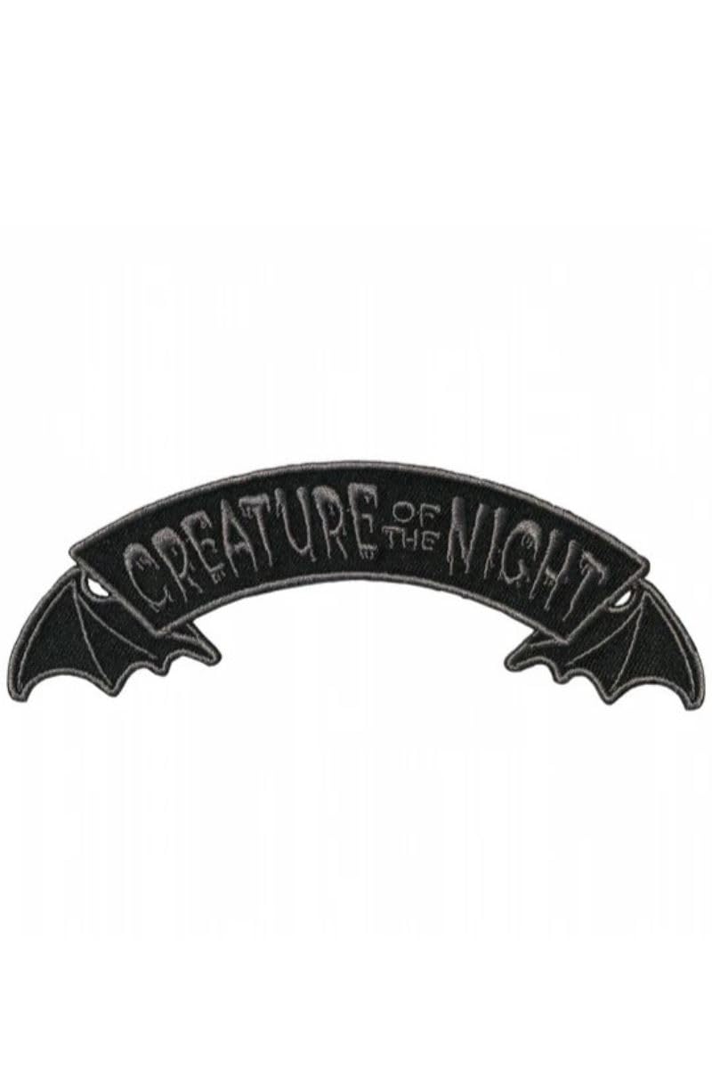 kreepsville 666 Patch Creature of the Night Arch Embroidered Iron-on Goth Badge
