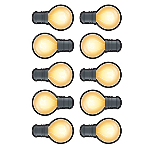 Teacher Created Resources White Light Bulbs Accents (3557), Multicolored, 1 Count (Pack of 1)