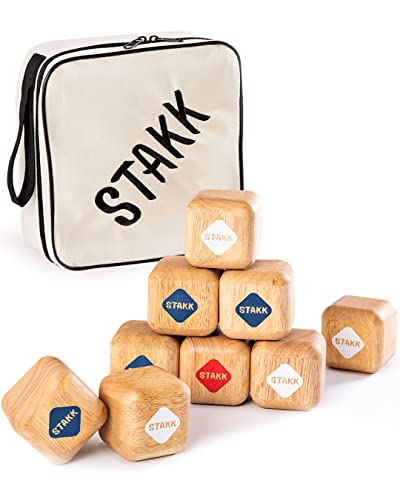 STAKK | Le Nouveau Jeu de Lancer en Extérieur pour Enfants et Adultes | Version Moderne de la Boccia et de la Pétanque |Jeu de Plage et de Jardin - Inventé en Allemagne