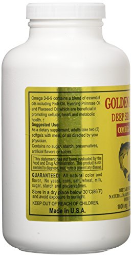 Golden Alaska Deep Sea Omega-3-6-9 Fish Oil 1000Mg 300 Softgels #TOP1
