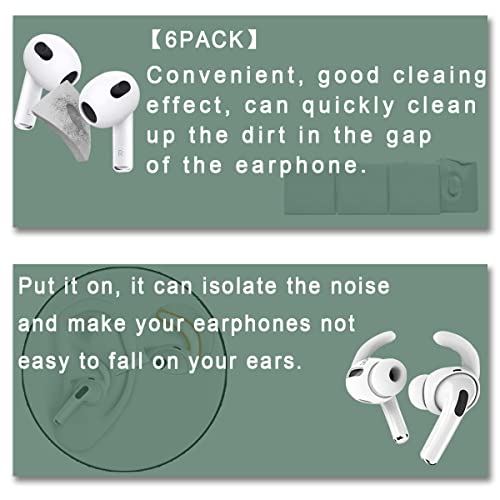 Kit de acessórios 14 em 1 para AirPods 3 para AirPods 3 gerações, capa de silicone 2021, capa protet