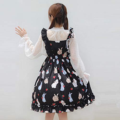 Packitcute Summer Dresses for Girls Bunny Printed A-Line Midi Dress4
