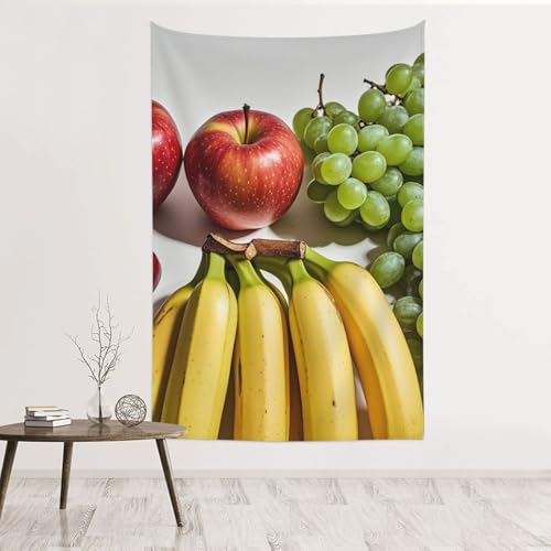 Tapisserie murale fruits frais : oubliez les trous dans le mur du salon