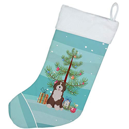 Bas de Noël multicolore grand format chaussette cheminée taille L - 3