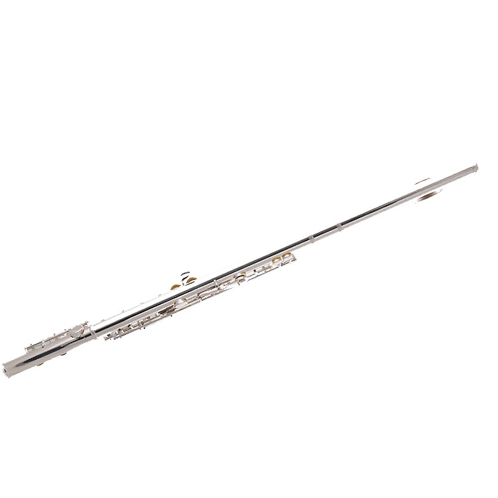 flauto traverso Flauto Placcato Argento A 16 Fori Chiusi Con Chiave E Chiave C Flauto In Metallo Flauto In Rame Bianco
