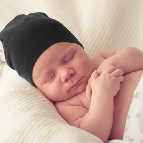 DRESHOW BQUBO 6 Pack Baby Hats for Boys Girls Unisex Baby Hat Soft Knit Cap Nursery Beanie for Newborn Infant Toddler Kid3