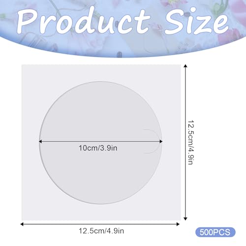 500 PCS Paper CD Sleeves DVD Paper Sleeves Envelope Holder with Clear Window and Flap, 80g Thick White CD Sleeve Storage Cases Holder DVD Cases Media Storage by Vin Beauty - Used condition - Image 2