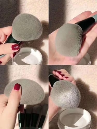 Kit de Pincéis de Maquiagem 13 Peças com Bolsa de Armazenamento, Blush, Sobrancelha, Corretivo, Somb