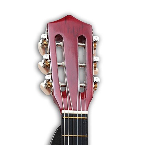 Bontempi Girl Guitare En Bois Rose – 75 Cm, 6 Cordes Nylon, Avec Sangle, Médiator Et Stickers, Dès 5 Ans