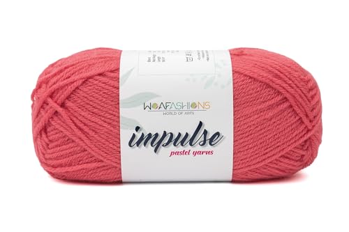 Image of WOAFashions Impulse Hand Knitting & Crochet Yarn (Living Coral) (100gms - Pack of 1)