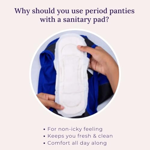 Image of Adira | Hipster Panties for Women | Period Panties for Women Leak Proof & Breathable | Hipster Fit for Medium Flow | Use with Pad for Non Icky Feeling | Patented Design | Pack of 2