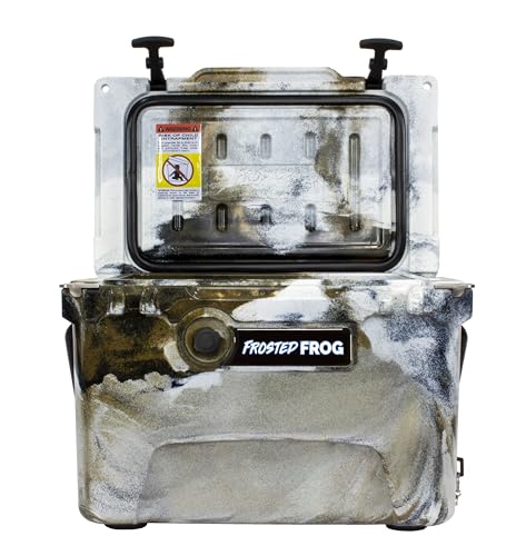 Frosted Frog FF20DC Desert Camo 20 Quart Ice Chest Heavy Duty High Performance Roto-Molded Commercial Grade Insulated Cooler thumb #1