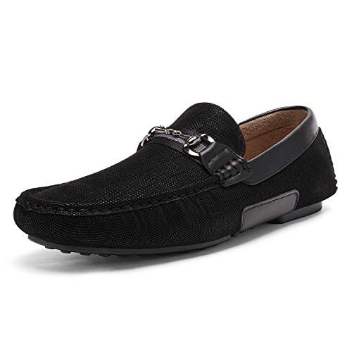 Bruno Marc Men's Santoni-03 Black Penny Loafers Moccasins Shoes Size 15 M US